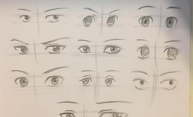 手把手教你绘画动漫人物眼睛六如何快速画出两只不同类型双眼