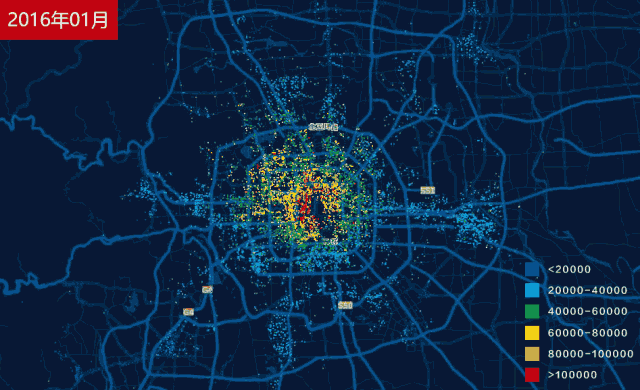 2018年2月北京二手住宅量价多维度统计|二手住宅|多维度|热力图_新浪