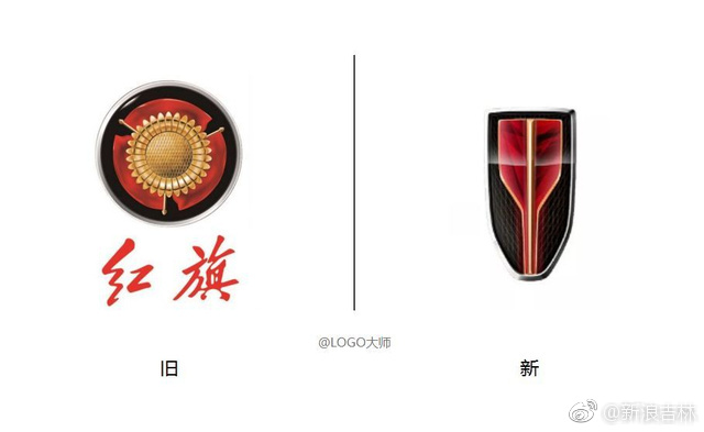 红旗汽车换新logo,用了54年的金葵花车标被它取代了!