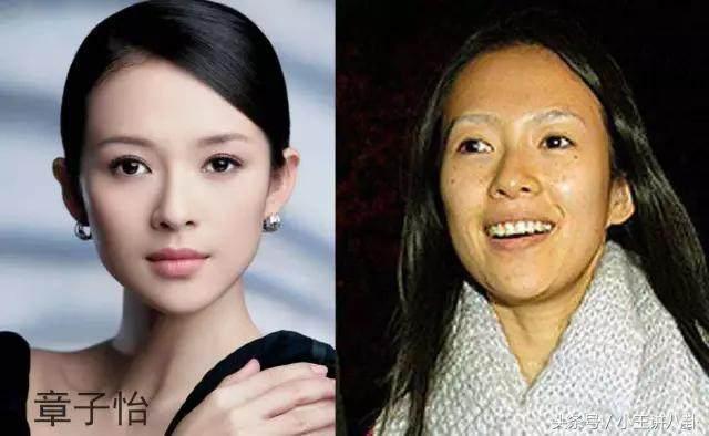 女明星卸妆前后对比,热巴没变化,李小璐好丑,章子怡不忍直视