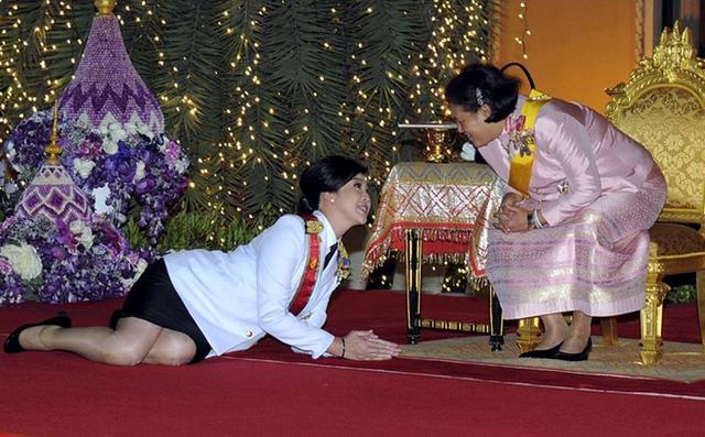 泰国前首相英拉参见泰国公主诗琳通亚洲的西亚阿拉伯地区,是亚洲王室