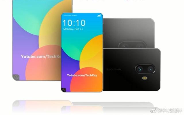 小米黑鲨游戏手机渲染图曝光:雷蛇游戏手机最