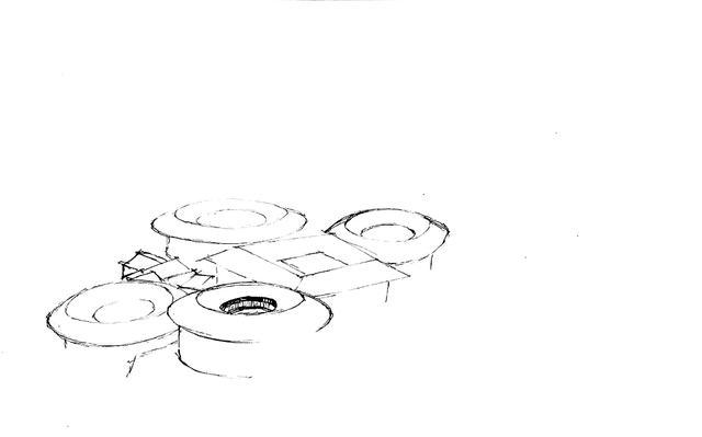 零基础学绘画钢笔风景速写客家围楼详细步骤