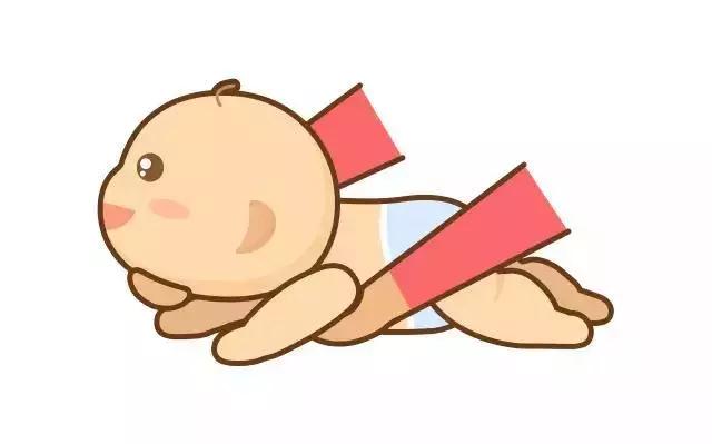 2,训练翻身:让宝宝翻成俯趴姿势.