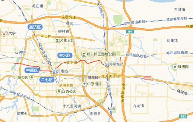 在地图上看到上饶站三条铁路交叉情况,合福高铁就是直接从沪昆线上方