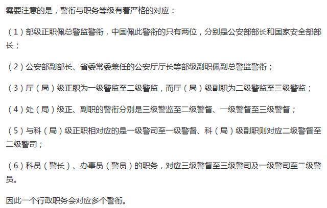 警衔分为总警监,副总警监,警监(一级,二级,三级),警督(一级,二级,三级