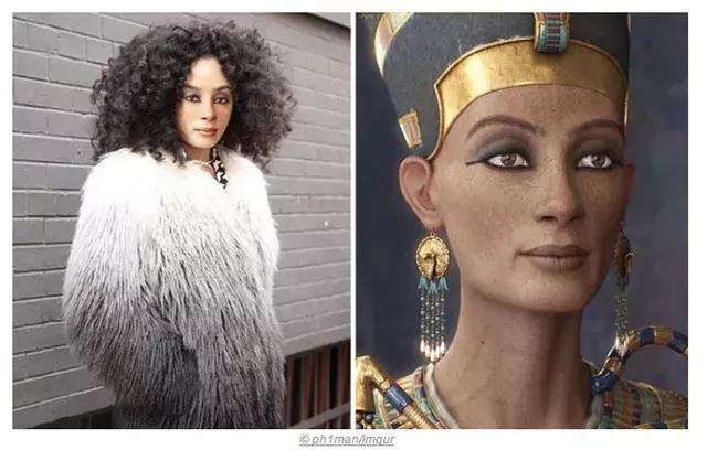 埃及王后纳芙蒂蒂(nefertiti)在古埃及可是有名的美女,搁在现代你们