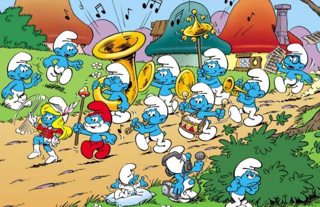 蓝精灵动画片在中国热播,从此,这种三个苹果大的蓝色小人陪伴了整整一