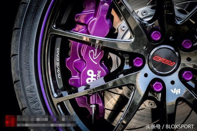 9级轮毂螺丝ap 8521 czv380mm刹车套件 订制紫色卡钳et双层轮毂保护圈
