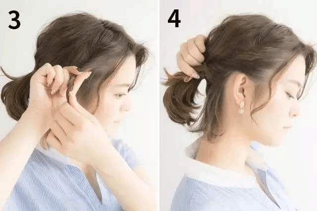 头发短又少怎么扎发? 一招扎出仙女范马尾|头发|马尾|短发_新浪新闻
