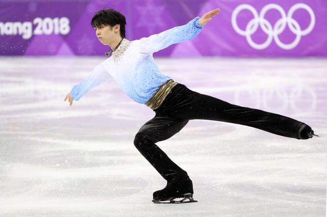 gif神仙滑冰羽生结弦零瑕疵4跳第8次过百王者风范尽显