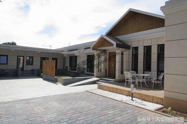 这是农村最漂亮的一层别墅,没有之一!平顶设计不仅防水还保温!