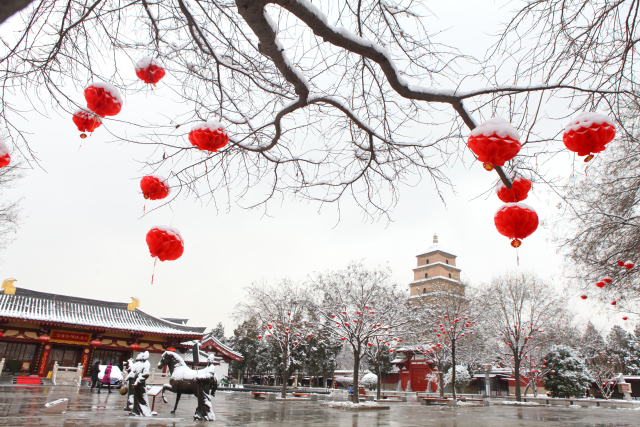 大雁塔雪景登上央视!它可是你梦中的模样?