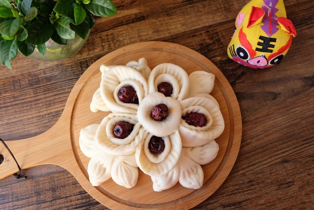 春节蒸花馍传统的花式枣山馒头做法简单快来看