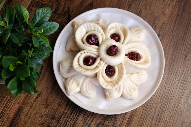 春节蒸花馍传统的花式枣山馒头做法简单快来看