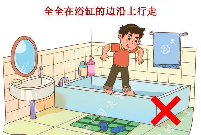 中小学生安全教育自己幼儿安全七浴室里的陷阱