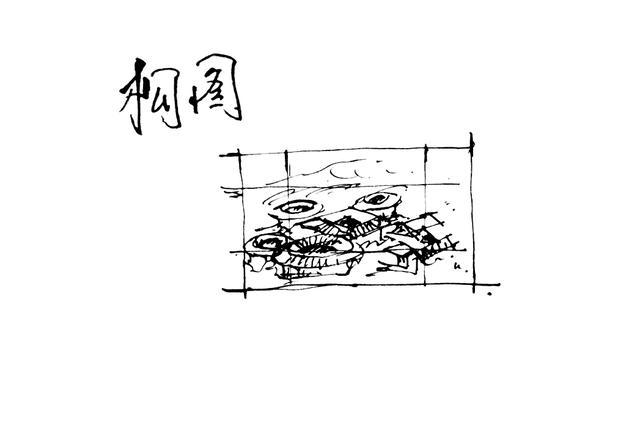 零基础学绘画钢笔风景速写客家围楼详细步骤
