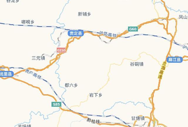 贵定县城地图高清地图图片