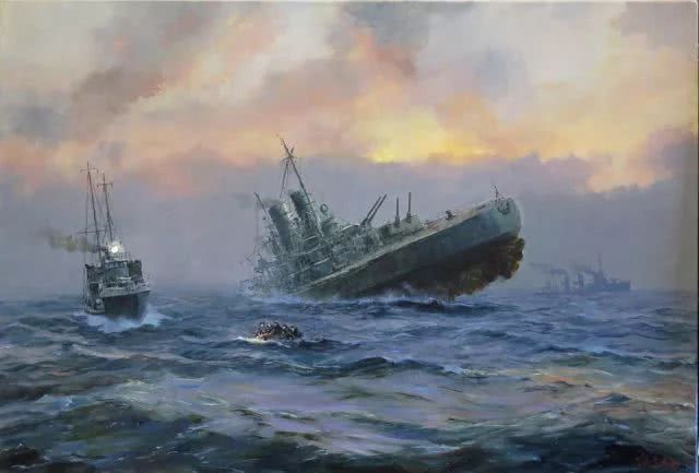 用不同视角看日德兰海战画家笔下的战列舰主力最后一战