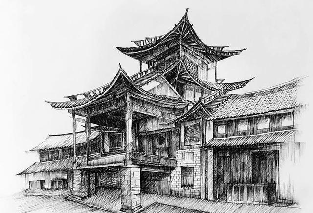 写生/沙溪古镇/速写day vi早上乘车前往丽江,上午便可到达,安排好
