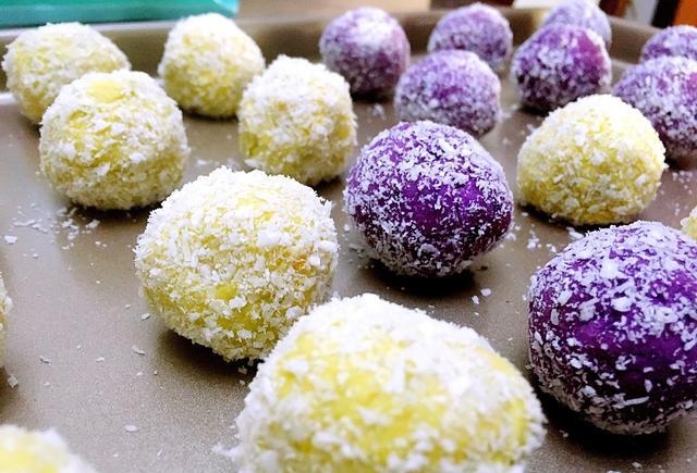 椰香紫薯酸奶球,让宝宝瞬间安静,享受起午后时光-椒妈营养辅食