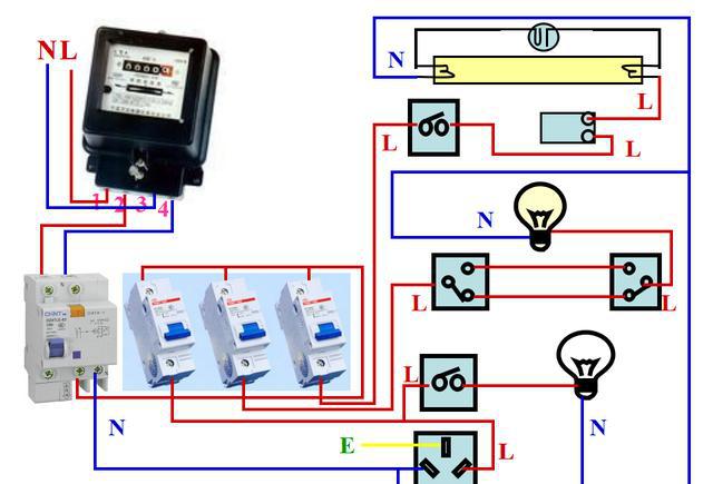 基本照明电路及模拟家用照明线路安装