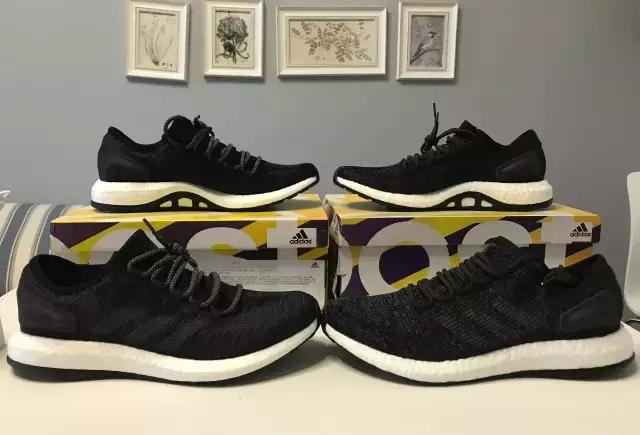 adidaspureboost真假大对比啦莆田货真的那么差吗