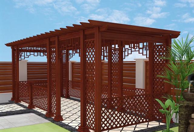 铝制葡萄架/花架阳台效果图,让阳台空间变换出大世界!