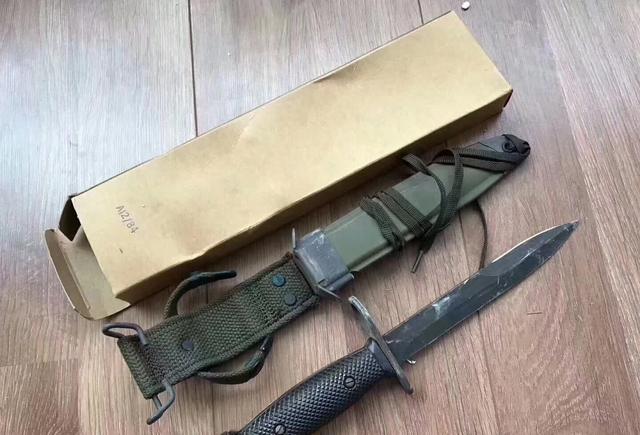 1985年美国陆军战略军用物资m7刺刀