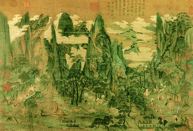 青山绿水大师,小李将军,李昭道作品欣赏