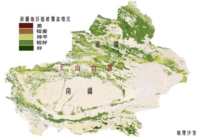 为什么我国新疆的天山北坡有森林分布,而南坡却几乎没有?