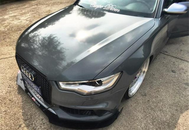 奥迪a6l改装气动避震 演绎完美低趴姿态