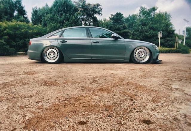 奥迪a6l改装气动避震 演绎完美低趴姿态