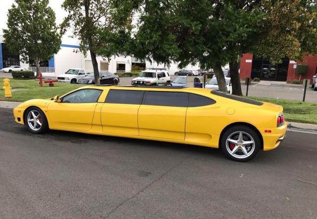 加长版超跑法拉利360 limo ,最高竞拍价达到了10.44万美元-新浪汽车