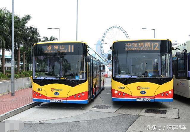 香港九巴在前段时间购买了14台比亚迪k9r纯电动大巴,并于本月1日起