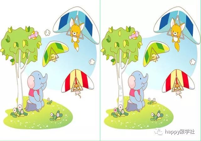 眼力测试:每幅图至少5处不同,你能找出来吗?