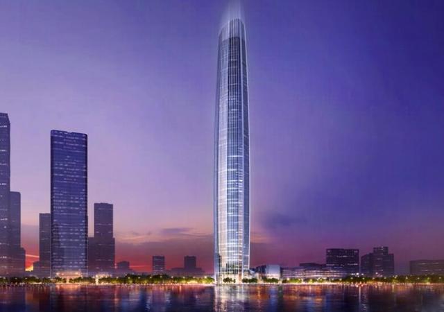 浙江第一高楼宁波城市之光