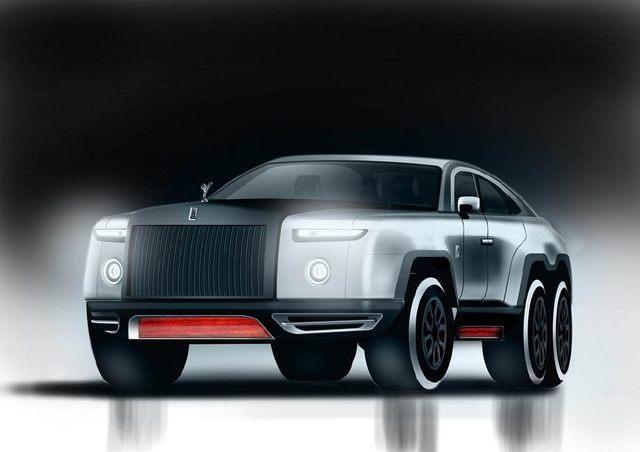 劳斯莱斯六轮suv效果图曝光 或取名"幽灵"