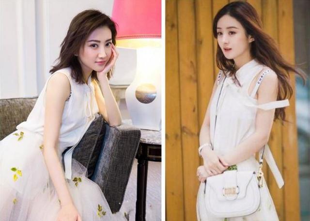 景甜赵丽颖疯狂撞衫,同样都是29岁,气质相差却非常大!