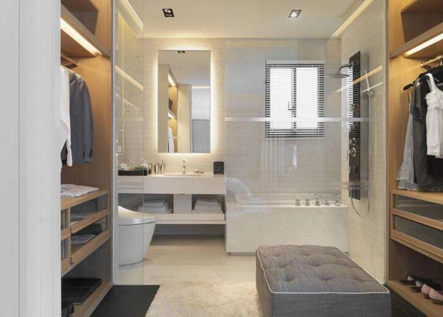 新房通风半年入住, 瓷砖太亮都舍不得踩, 最意外的是浴室装衣柜里