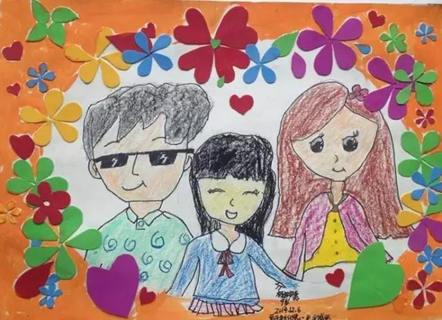 温暖的家儿童画温馨图片
