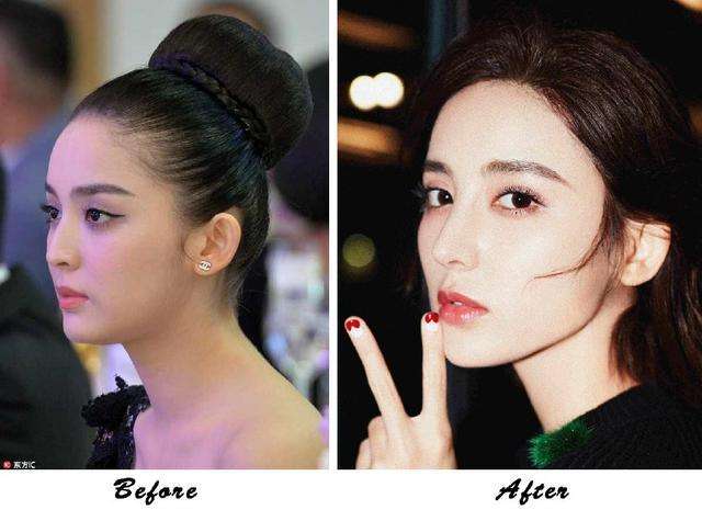 两位新疆美女同发微博, 热巴一直没变, 可娜扎你鼻子是怎么回事?