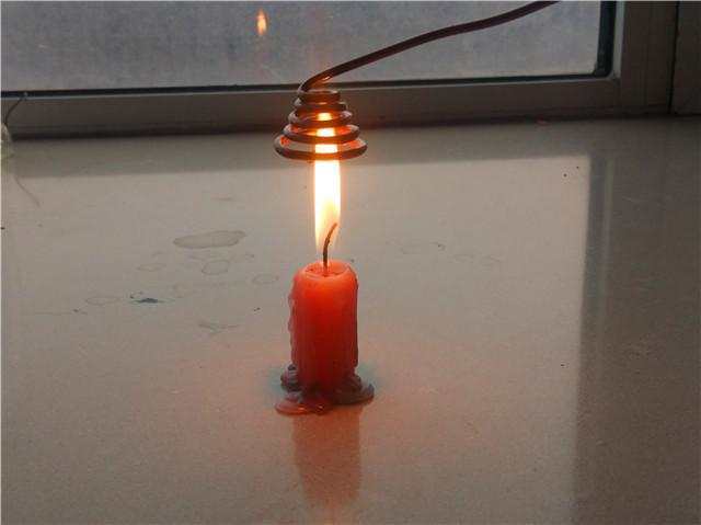 不要随便把粗铜丝圈放到火焰上出现的物理现象没人敢信