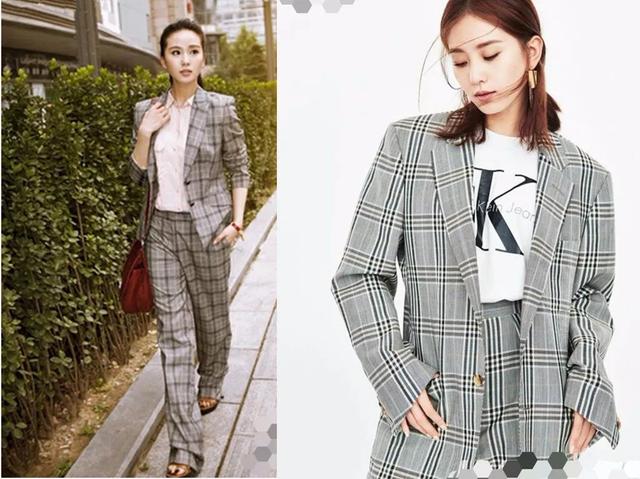 女明星穿格子西装大比拼杨幂精干似御姐赵丽颖秒变霸气女总裁