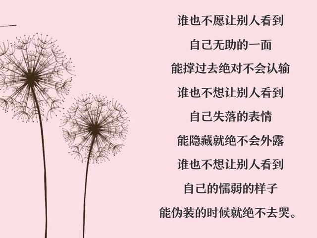 你的伤痛只能靠自己独自承受