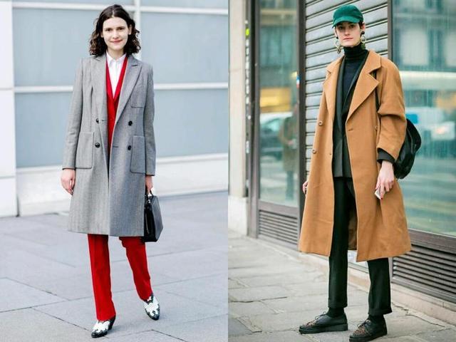 双外套叠穿远离臃肿羽绒服过年才时髦