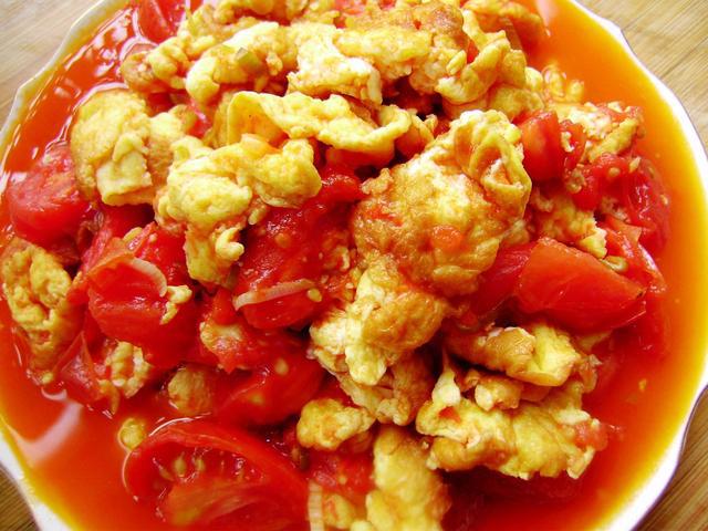 番茄肉茸炒鸡蛋图片