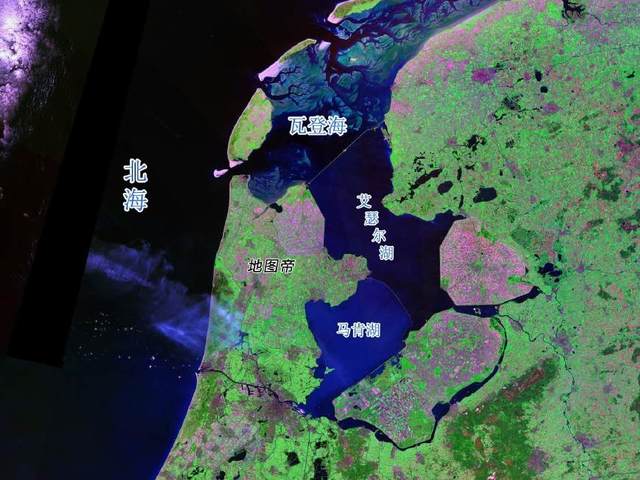 荷兰低洼之地围海造湖,大海变淡水湖