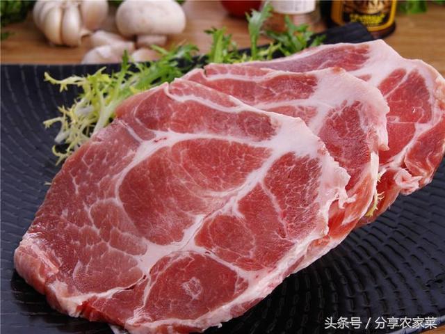 这雪花猪肉每只猪只有五斤瘦肉占比90肉贩都留着自己吃