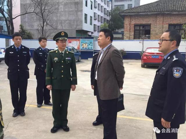 市公安局副局长深入会昌县调研指导消防工作